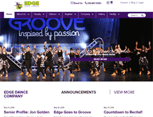 Tablet Screenshot of edgedanceco.com